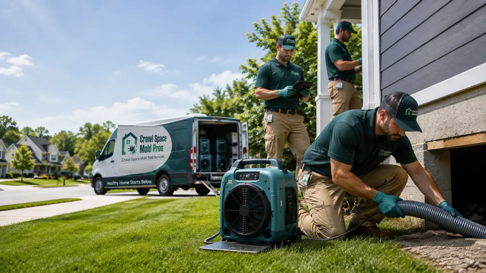 Crawl Space Mold Removal in Hampton, NE
